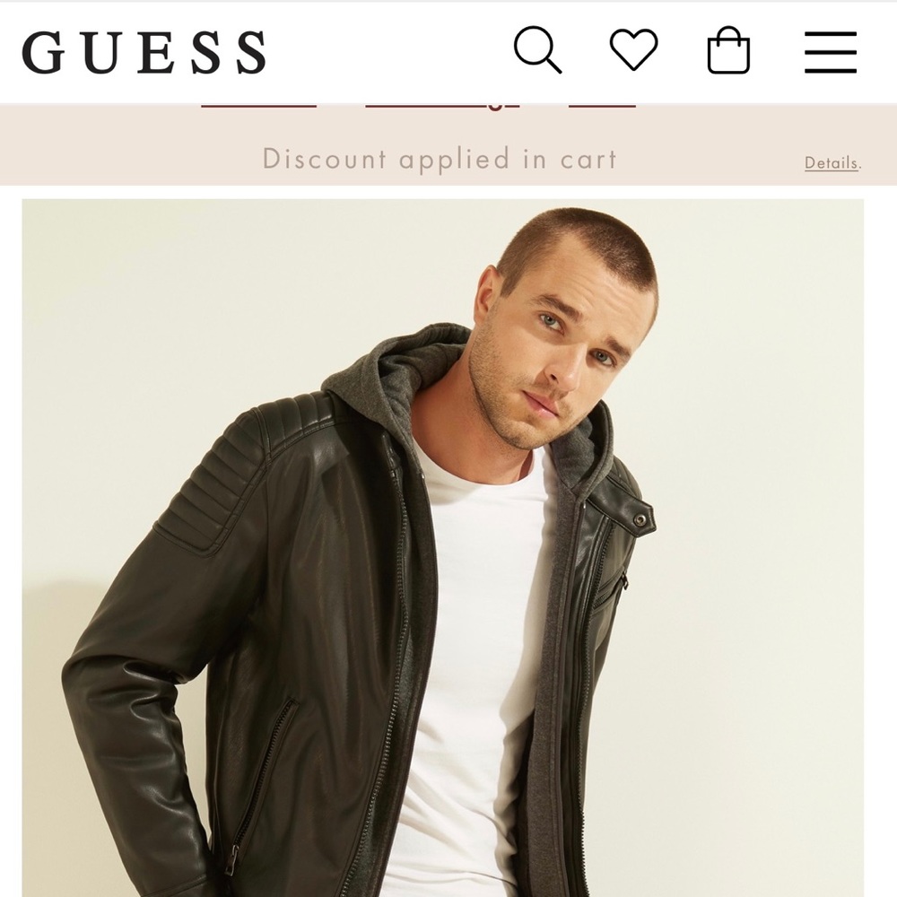 MEN’S GUESS MOTORCYCLE JACKET